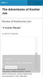 Mobile Screenshot of kosherjoe.com