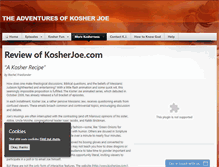 Tablet Screenshot of kosherjoe.com